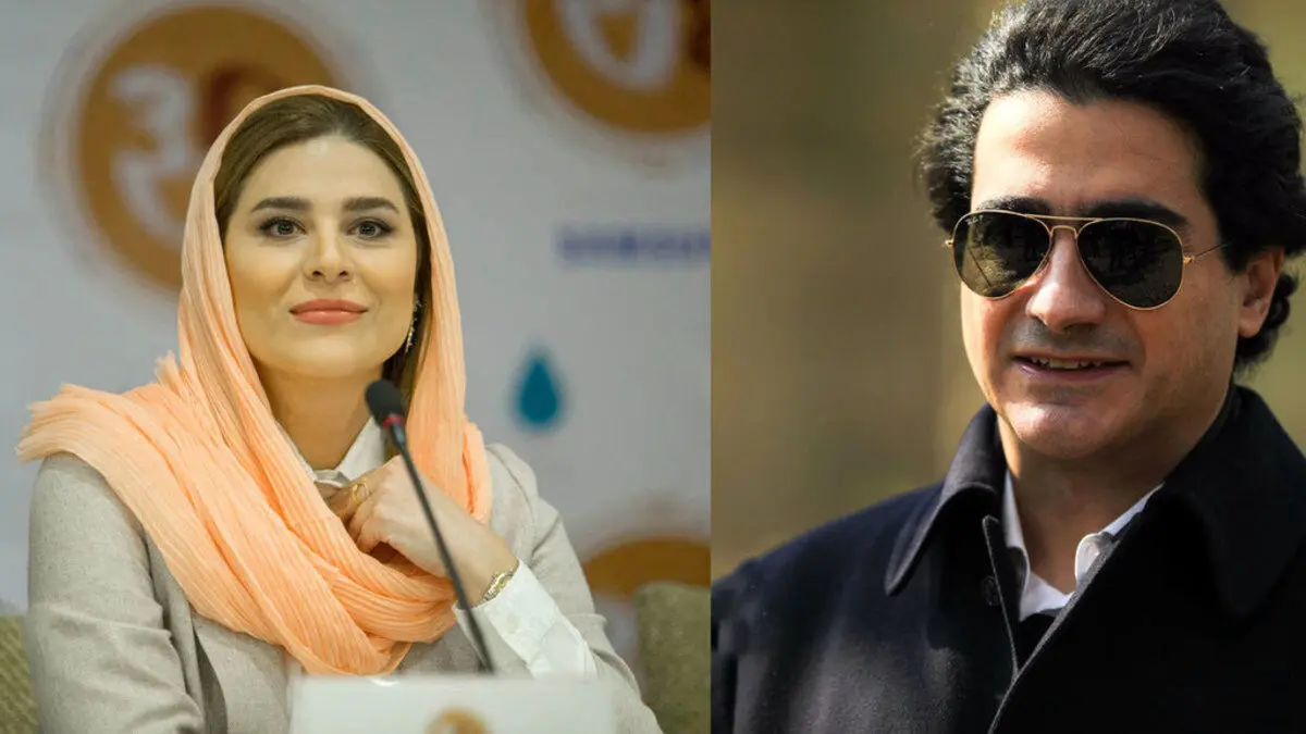 ببینید | وقتی همایون شجریان به سحردولتشاهی دسته گل هدیه می‌دهد