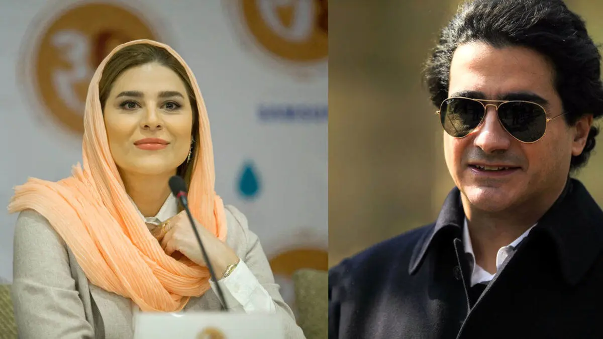 ببینید | وقتی همایون شجریان به سحردولتشاهی دسته گل هدیه می‌دهد