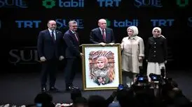 رجب طیب اردوغان یک سریال ترکی را افتتاح کرد | عکس