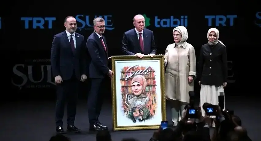 رجب طیب اردوغان یک سریال ترکی را افتتاح کرد | عکس