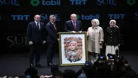 رجب طیب اردوغان یک سریال ترکی را افتتاح کرد | عکس