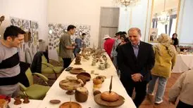 صنایع دستی هنرمندان ایرانی در کاخ نیاوران