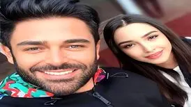 فیلم منتشر شده از رضا گلزار و همسرش در فرودگاه
