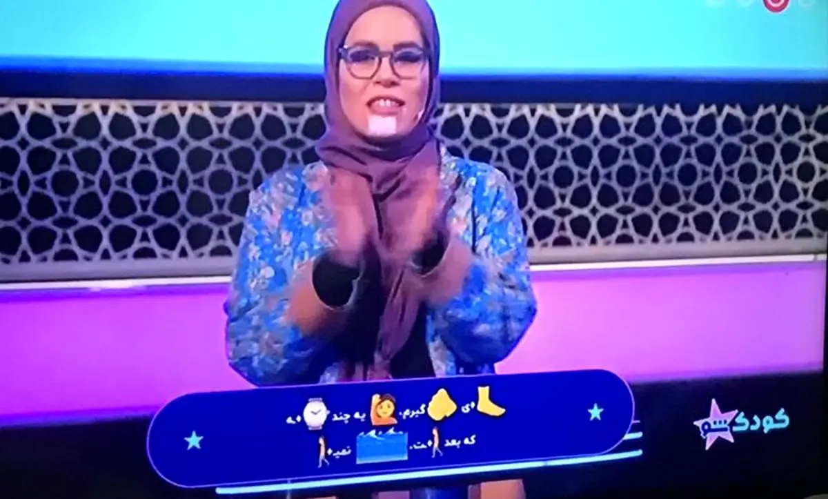 چانه زحمی و پانسمان شده ملیکا شریفی نیا روی آنتن تلویزیون
