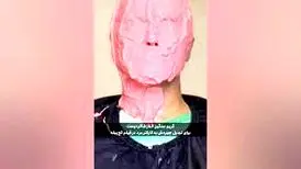 مراحل گریم سنگین الناز شاکردوست برای یک نقش مردانه / ویدئو
