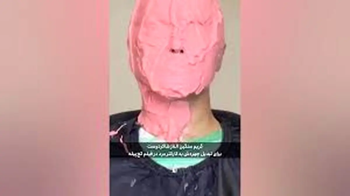 مراحل گریم سنگین الناز شاکردوست برای یک نقش مردانه / ویدئو
