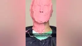مراحل گریم سنگین الناز شاکردوست برای یک نقش مردانه / ویدئو
