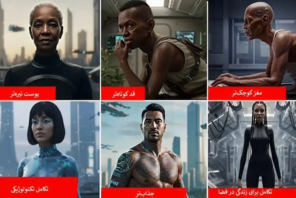 پیش‌بینی تغییرات ظاهری انسان‌ها در هزار سال آینده به کمک هوش مصنوعی/عکس