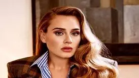 ادل در کنار نامزد جدیدش در استادیوم بسکتبال/ عکس
