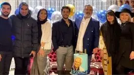 ساعد سهیلی و همسرش در جشن تولد مجید مظفری/ عکس