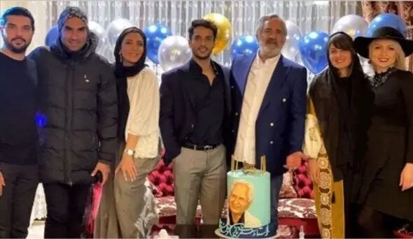 ساعد سهیلی و همسرش در جشن تولد مجید مظفری/ عکس