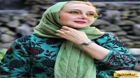  بچه داری خانم بازیگر  در پشت صحنه سریال پس از باران/ عکس
