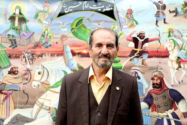 دیدار سیدعباس عظیمی با آخرین بازمانده نقاشی قهوه‌خانه‌ای