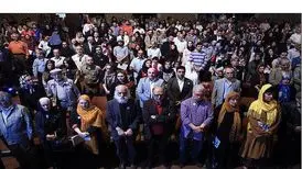 بازیگران در تئاتر شهر گردهم آمدند/ به نام تئاتر به کام موسیقی