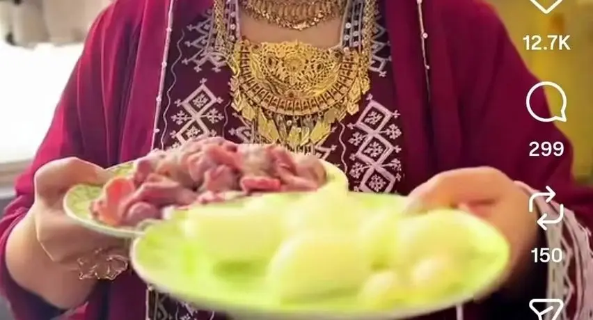 آشپزی با لباس مجلسی، مد جدید اینستاگرام
