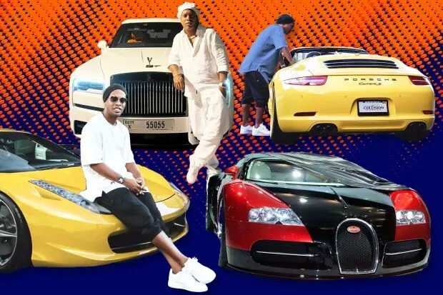 کلکسیون ماشین‌های رونالدینیو که برخی از آن ها را به خاطر بدهی هایش از دست داد
