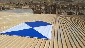 نصب «سپر آبی» بر فراز میراث جهانی فارس