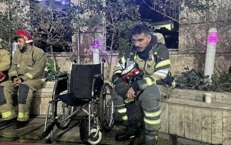 واکنش احساسی امیرجدیدی به آتش‌سوزی بیمارستان گاندی/عکس
