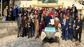 جشن تولد هنرمندان پیشکسوت در باغ زیبا/ عکس