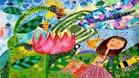 جایزه دوستی ژاپن به کودک نقاش ایرانی رسید
