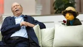 ببینید| "بچه" و استاد علی نصیریان در برنامه "مهمونی"