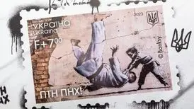 تقدیر اوکراینی‌ها از نقاش ناشناس با شیوه‌ای متفاوت
