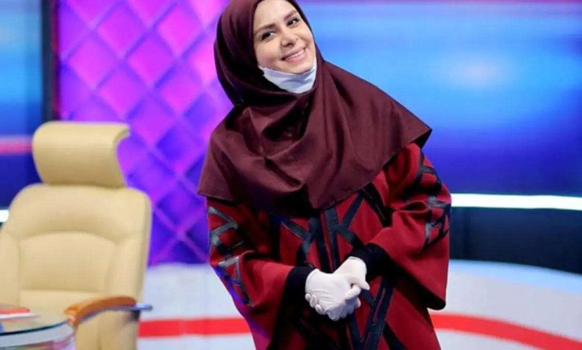 عکس متفاوت خانم مجری تلویزیون با رنگ موی جدید
