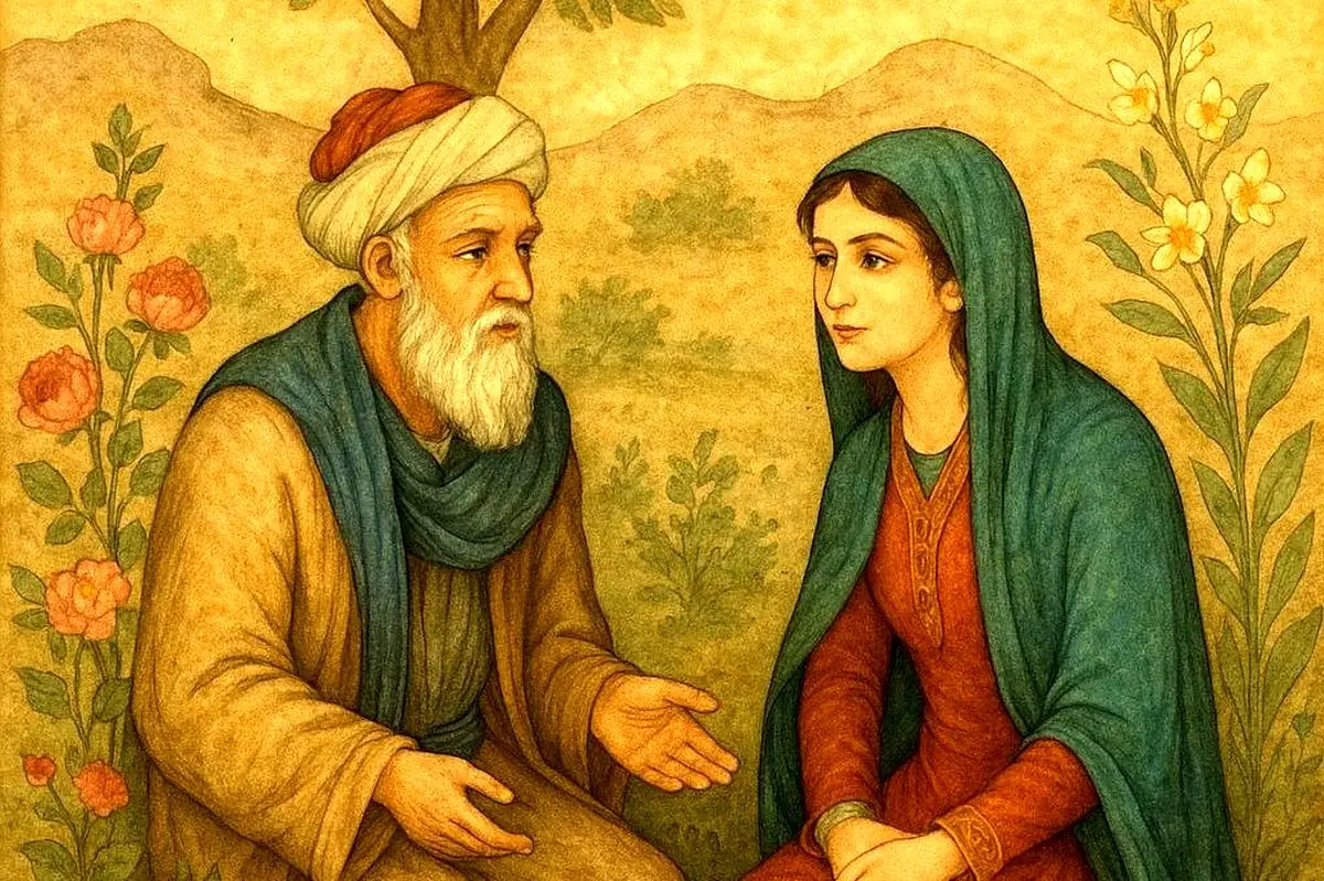 آتش عشق در بخارا: سلوک عارفانه عطار و دختر حکیم