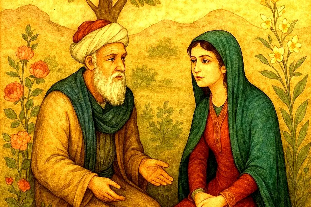 آتش عشق در بخارا: سلوک عارفانه عطار و دختر حکیم