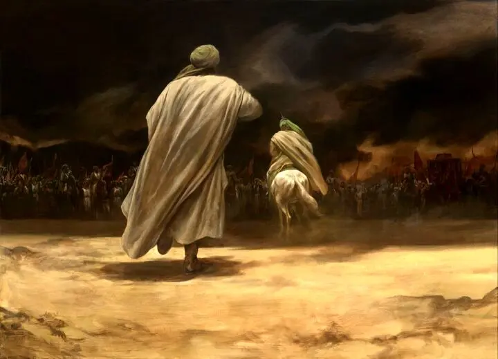 ذکر علی اکبر و وداعش با سیدالشهداء از نگاه تاج‌الشعرا