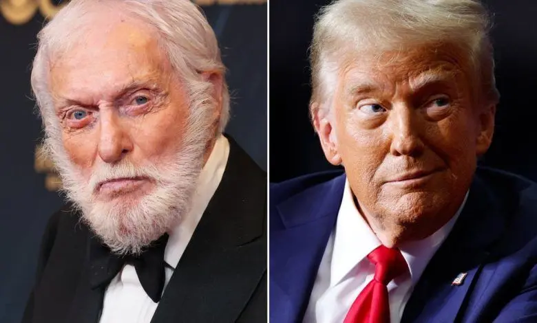 بازیگر ۹۹ساله ؛ خوشبختانه زنده نیستم و ترامپ را نمی بینم
