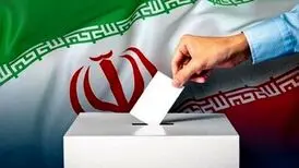 حضور آنژل عرب شیبانی پای صندوق رای در حسینیه ارشاد