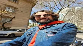 گردش بهرام رادان با فرزند تازه به دنیا آمده اش/ تصاویر
