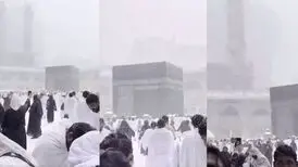 برف جعلی در مکه؟!
