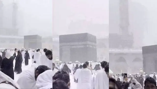 برف جعلی در مکه؟!

