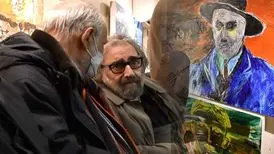 مسعود کیمیایی را در نمایشگاه نقاشی هایش ببینید
