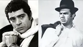 «ناصر ملک مطیعی و بهروز وثوقی» در مراسم جشنواره سپاس؛ سال 1352/ عکس
