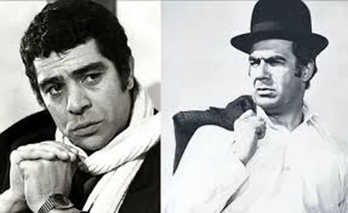 «ناصر ملک مطیعی و بهروز وثوقی» در مراسم جشنواره سپاس؛ سال 1352/ عکس
