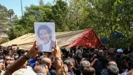 هنرمندان در مراسم تشییع پیکر مرحوم آرش میراحمدی/ عکس
