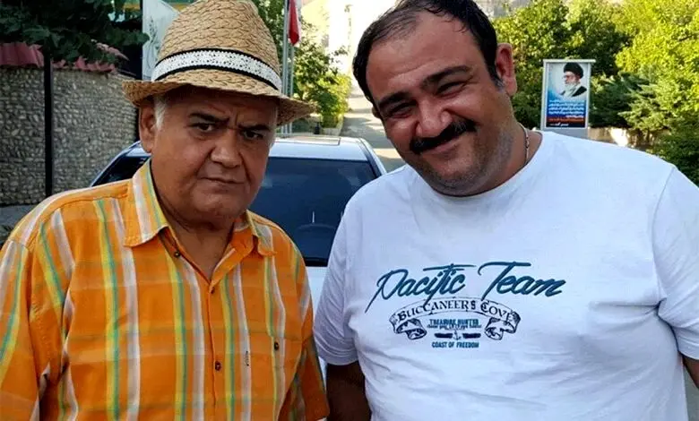 قاب خاطره‌انگیز مهران غفوریان کنار اکبر عبدی دو طناز سینمای ایران!