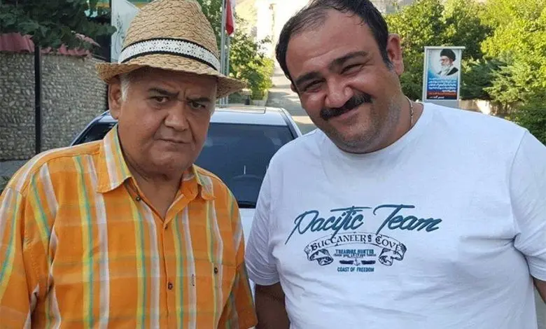 قاب خاطره‌انگیز مهران غفوریان کنار اکبر عبدی دو طناز سینمای ایران!
