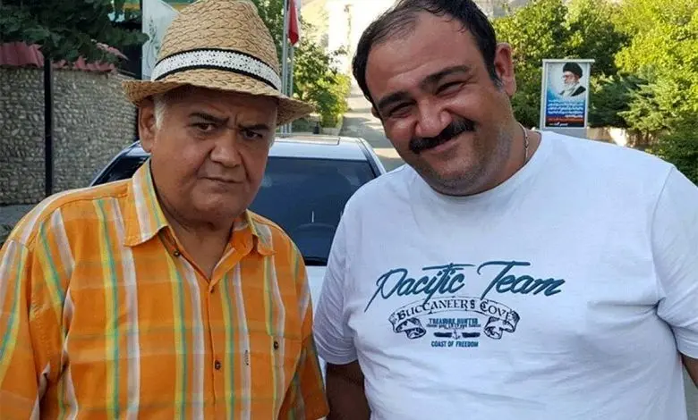 قاب خاطره‌انگیز مهران غفوریان کنار اکبر عبدی دو طناز سینمای ایران!