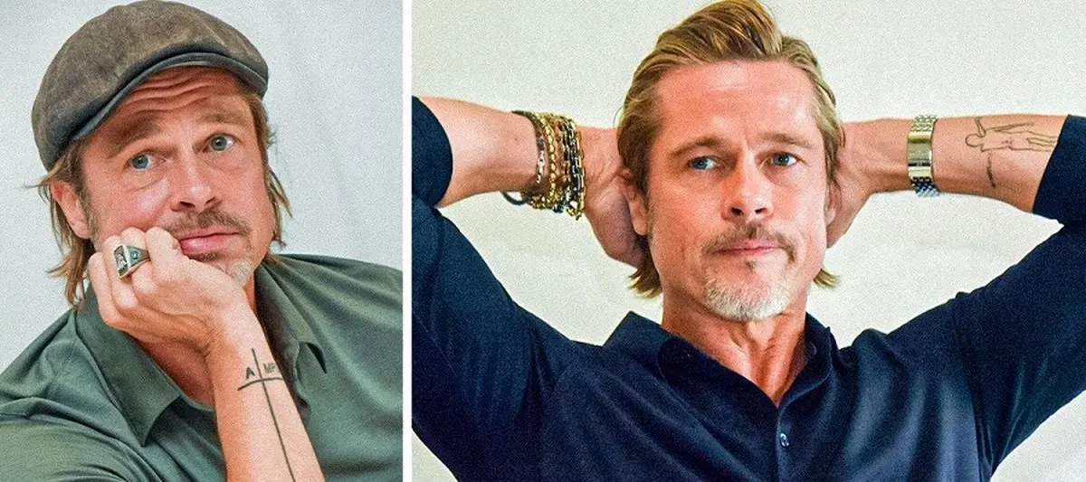 نگاهی به خالکوبی های برد پیت و معنای آن ها؛ از نام همسر سابق تا شعر مولانا
