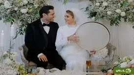 مراسم ازدواج روزبه معینی و مهرناز دبیرزاده/ ویدئو
