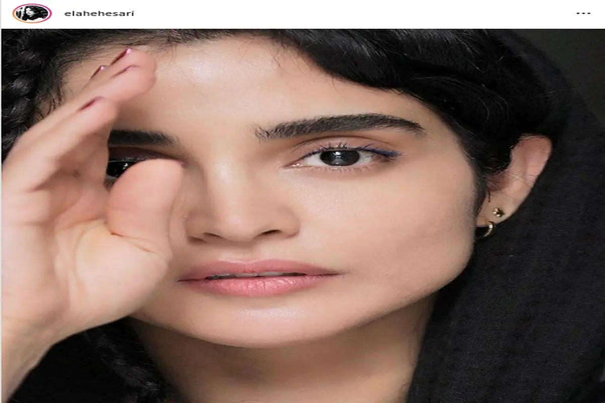 عکسی از خواهر الهه حصاری در لباس عروس
