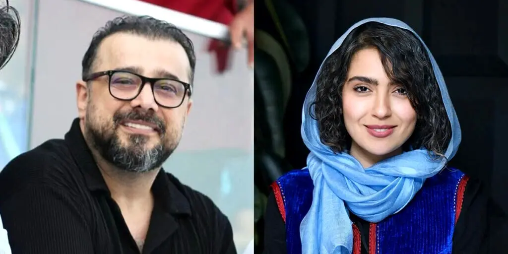عکس یادگاری زوج تازه سینمای ایران با خانم بازیگر