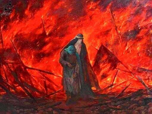 ۲۵ زن همراه با کاروان اسیران کربلا