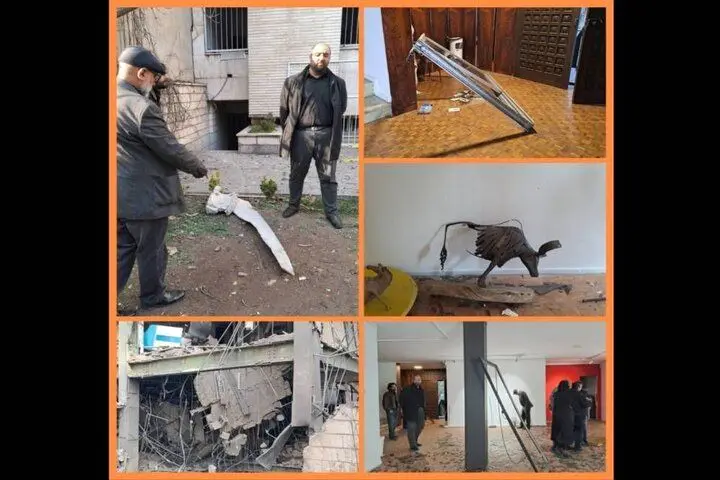یک گالری هدف حمله آمریکا و رژیم صهیونیستی قرار گرفت
