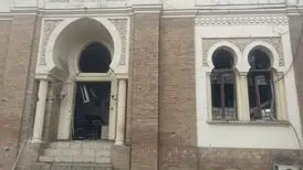 آسیب به ساختمان پژوهشکده هنر در حمله جنگنده‌های دشمن