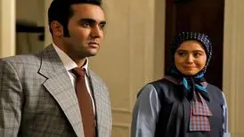 ژست صمیمی «آرش و کیمیا» در پشت صحنه سریال کیمیا؛ سال 94
